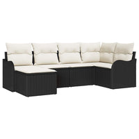 Tuin Sofa Set Met Kussen 6 Pcs Poly Riet