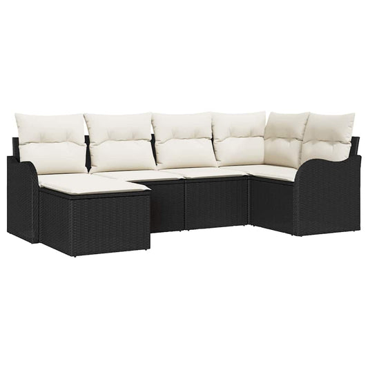 Tuin Sofa Set Met Kussen 6 Pcs Poly Riet
