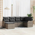 Tuin Sofa Set Met Kussen 6 Pcs Poly Riet
