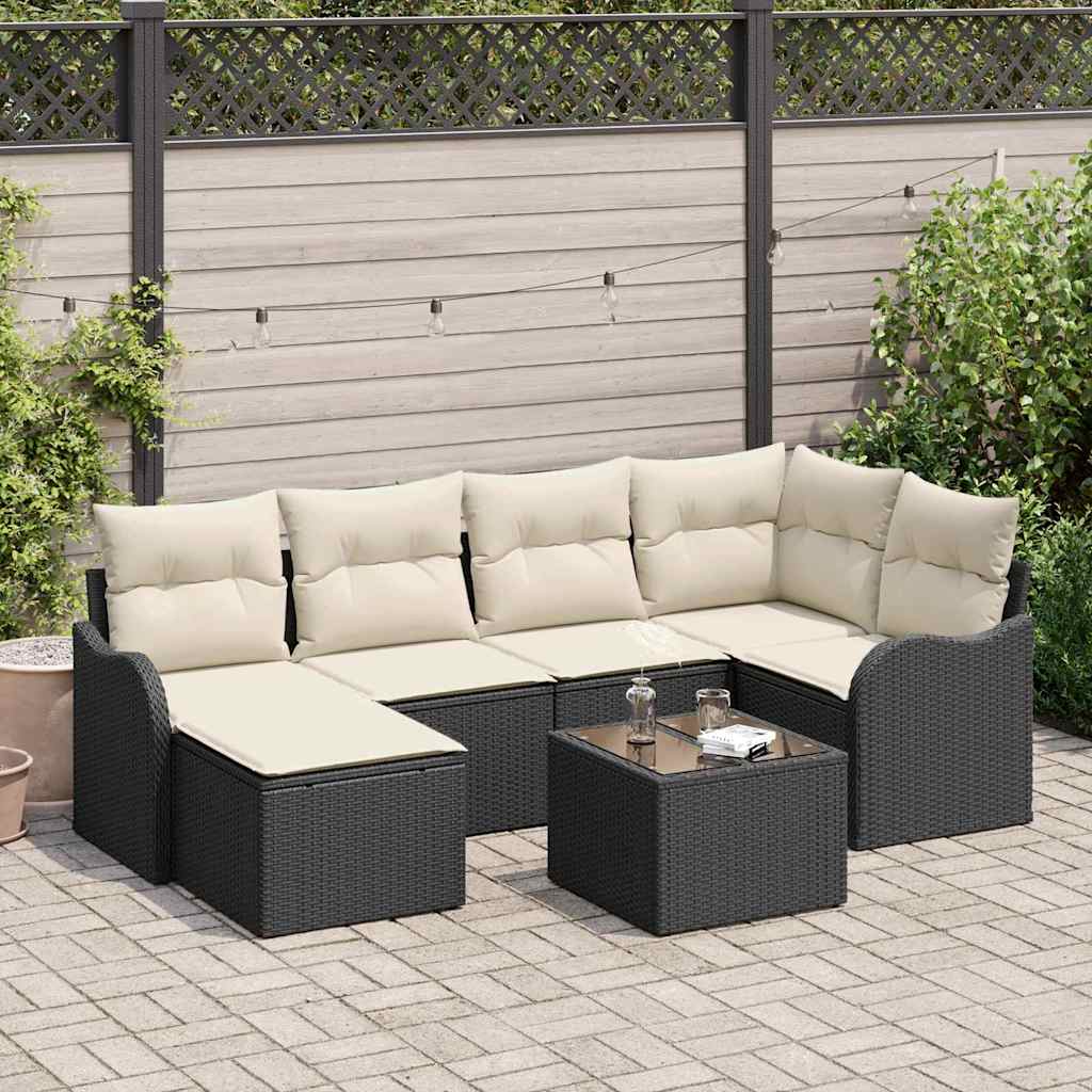 Tuin Sofa Set Met Kussen 6 Pcs Poly Riet