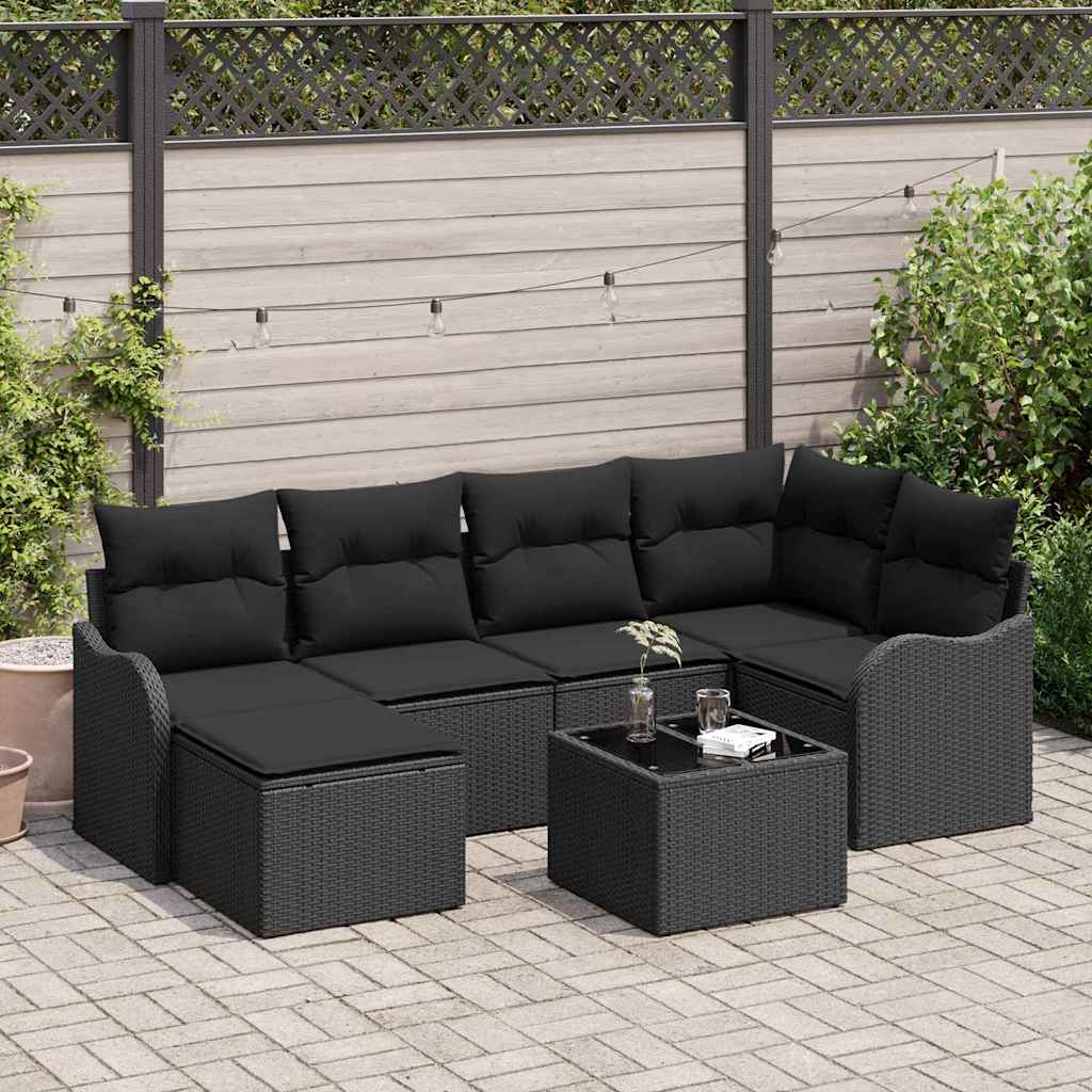 Tuin Sofa Set Met Kussen 6 Pcs Poly Riet