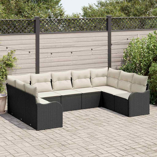 Tuin Sofa Set Met Kussen 10 Pcs Poly Riet