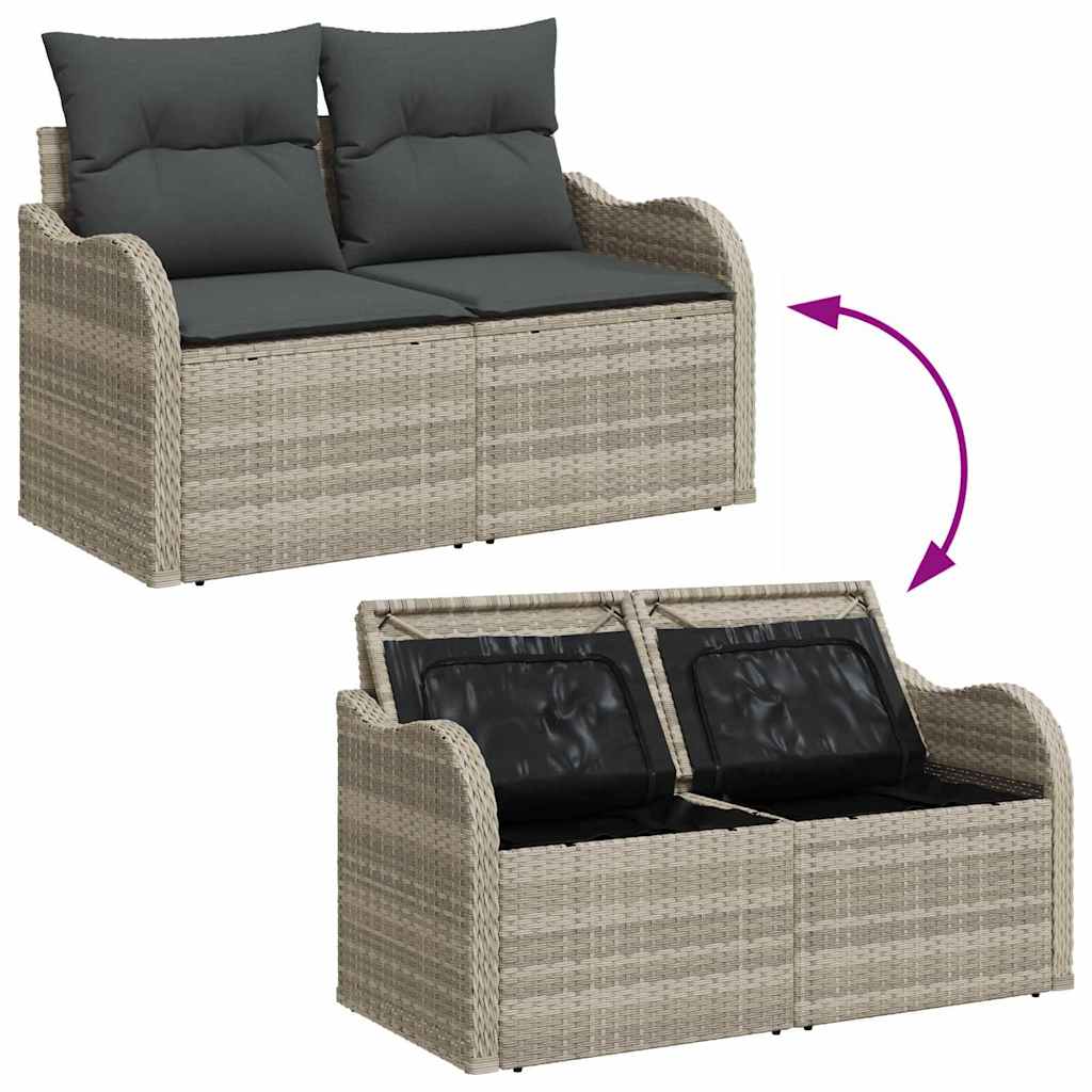 Tuin Sofa Set Met Kussen 10 Pcs Poly Riet