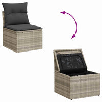 Tuin Sofa Set Met Kussen 10 Pcs Poly Riet