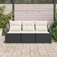 Tuin Sofa Set Met Kussen 3 Pcs Poly Riet