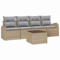 Tuin Sofa Set Met Kussen 5 Pcs En Grijs 55 X 55 X 37 Cm