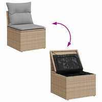Tuin Sofa Set Met Kussen 5 Pcs En Grijs 55 X 55 X 37 Cm