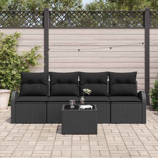 Tuin Sofa Set Met Kussen 5 Pcs En Grijs 55 X 55 X 37 Cm