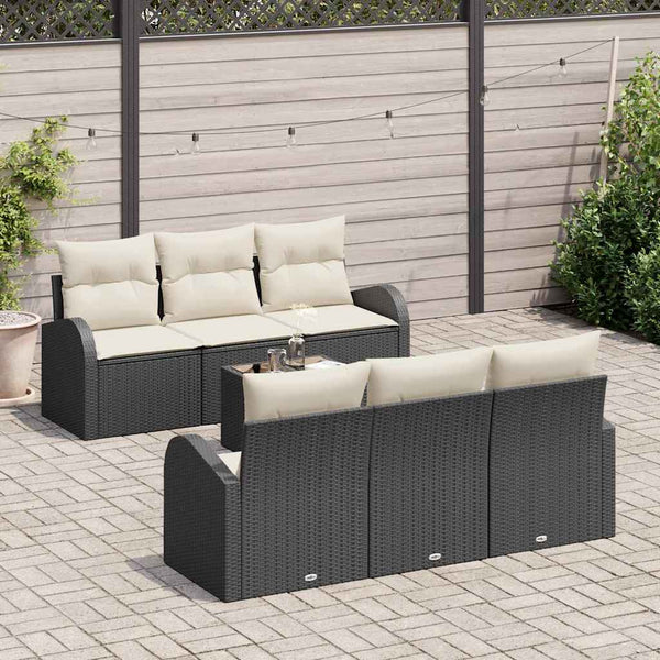 Tuin Sofa Set Met Kussen 7 Pcs En Grijs 55 X 55 X 37 Cm