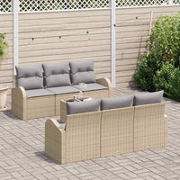 Tuin Sofa Set Met Kussen 7 Pcs En Grijs 55 X 55 X 37 Cm