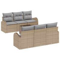 Tuin Sofa Set Met Kussen 7 Pcs En Grijs 55 X 55 X 37 Cm