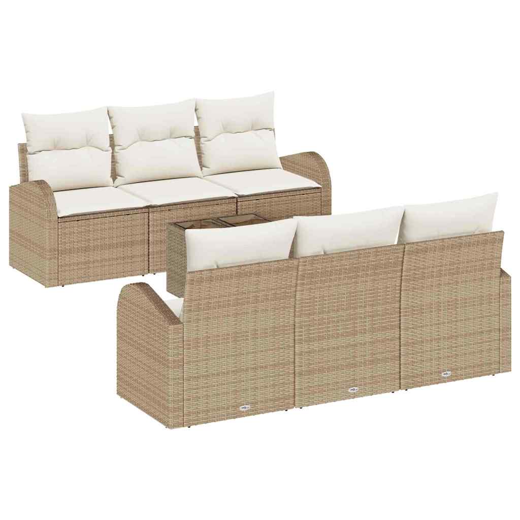 Tuin Sofa Set Met Kussen 7 Pcs En Grijs 55 X 55 X 37 Cm