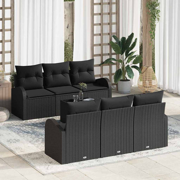Tuin Sofa Set Met Kussen 7 Pcs En Grijs 55 X 55 X 37 Cm