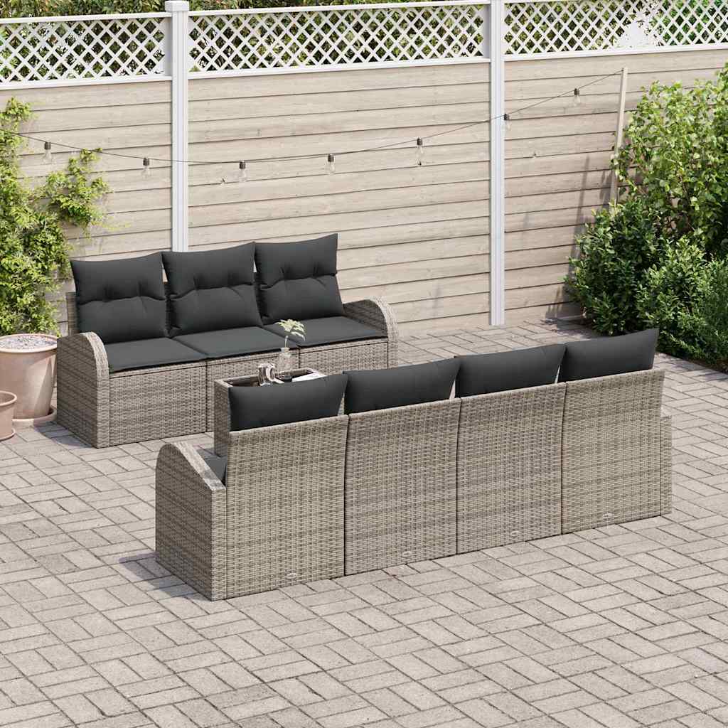 Tuin Sofa Set Met Kussen 8 Pcs En Crème 55 X 55 X 37 Cm