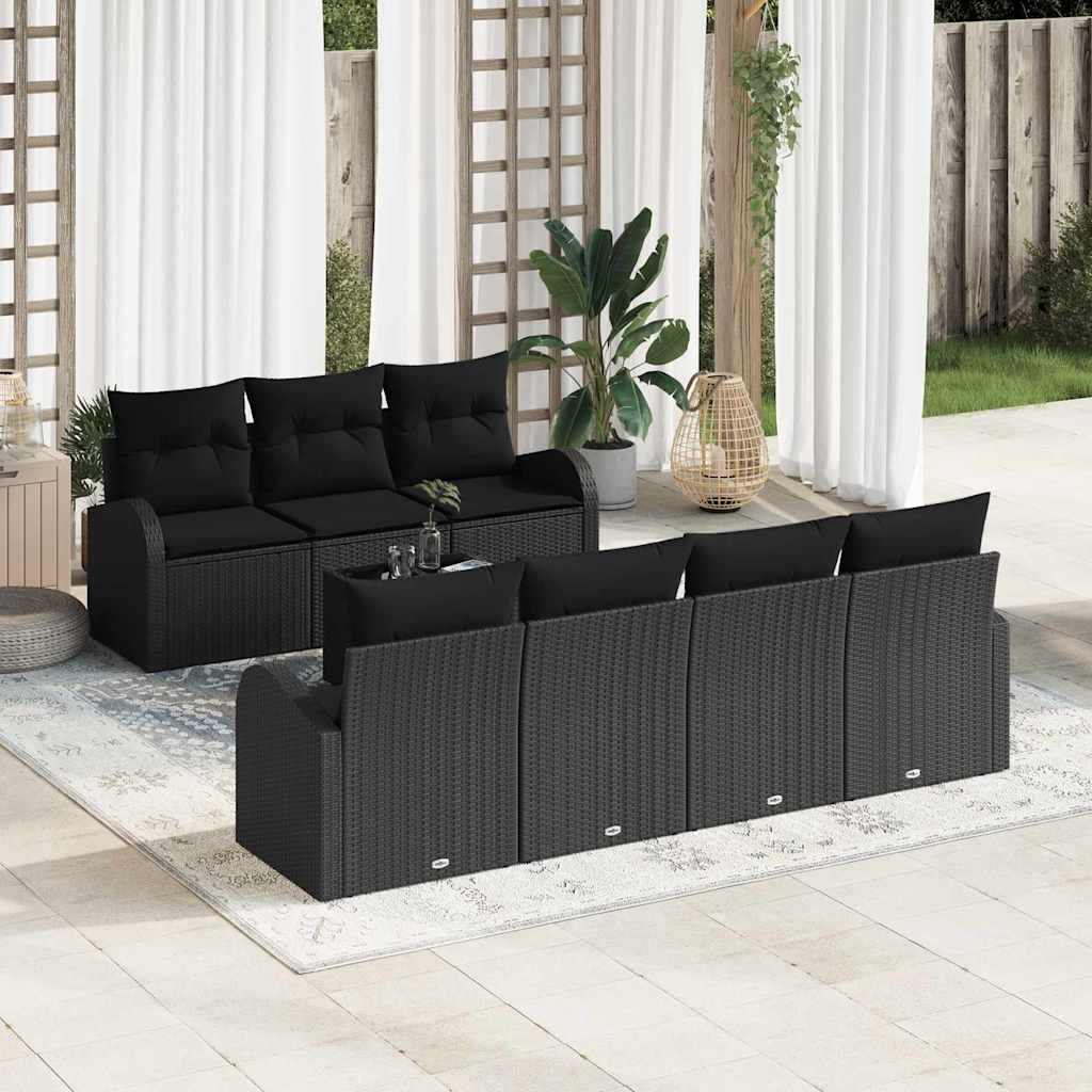 Tuin Sofa Set Met Kussen 8 Pcs En Crème 55 X 55 X 37 Cm