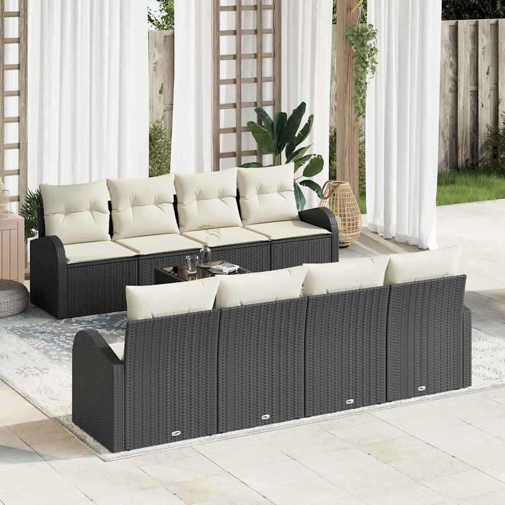Tuin Sofa Set Met Kussen 9 Pcs En Grijs 55 X 55 X 37 Cm