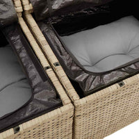 Tuin Sofa Set Met Kussen 9 Pcs En Grijs 55 X 55 X 37 Cm