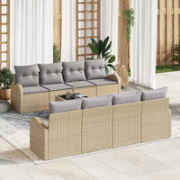 Tuin Sofa Set Met Kussen 9 Pcs En Grijs 55 X 55 X 37 Cm