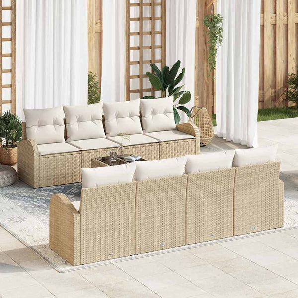 Tuin Sofa Set Met Kussen 9 Pcs En Grijs 55 X 55 X 37 Cm