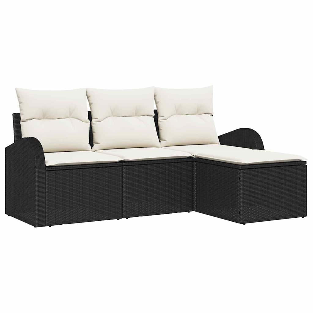 Tuin Sofa Set Met Kussen 4 Pcs Poly Riet