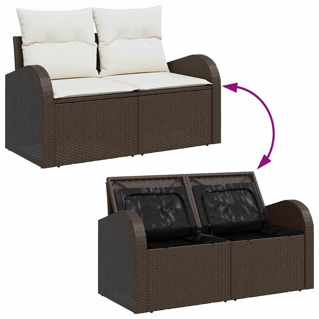 Tuin Sofa Set Met Kussen 5 Pcs Poly Riet