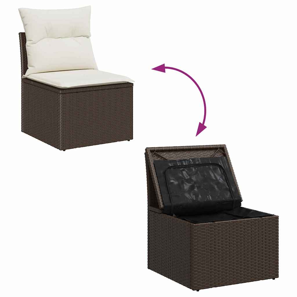 Tuin Sofa Set Met Kussen 5 Pcs Poly Riet