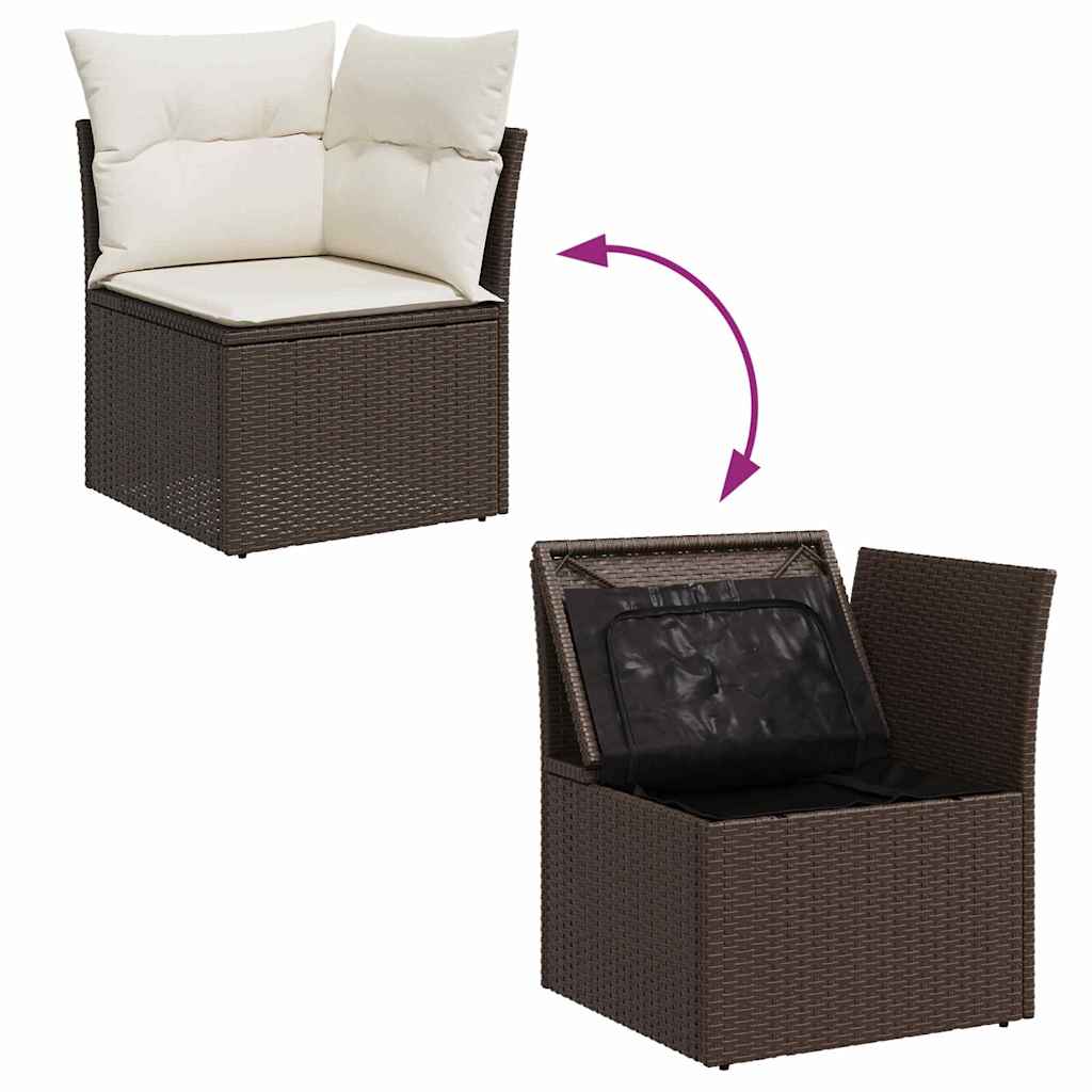 Tuin Sofa Set Met Kussen 5 Pcs Poly Riet