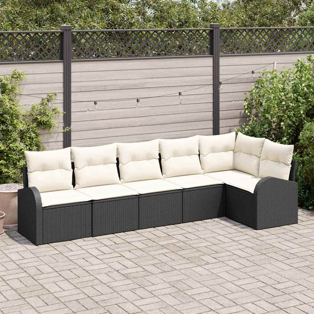 Tuin Sofa Set Met Kussen 6 Pcs Poly Riet