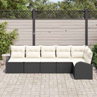 Tuin Sofa Set Met Kussen 6 Pcs Poly Riet