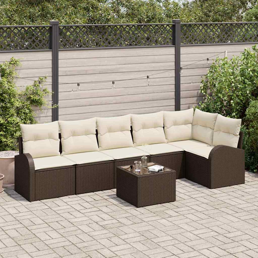 Tuin Sofa Set Met Kussen 6 Pcs Poly Riet