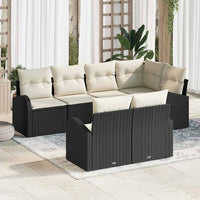 Tuin Sofa Set Met Kussen 7 Pcs Poly Riet