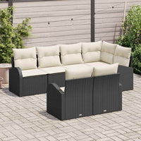 Tuin Sofa Set Met Kussen 7 Pcs Poly Riet