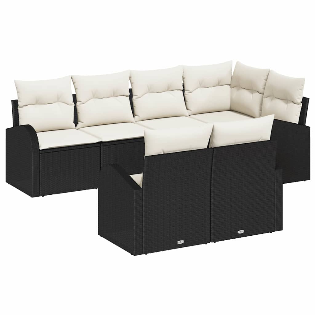 Tuin Sofa Set Met Kussen 7 Pcs Poly Riet