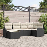 Tuin Sofa Set Met Kussen 6 Pcs Poly Riet