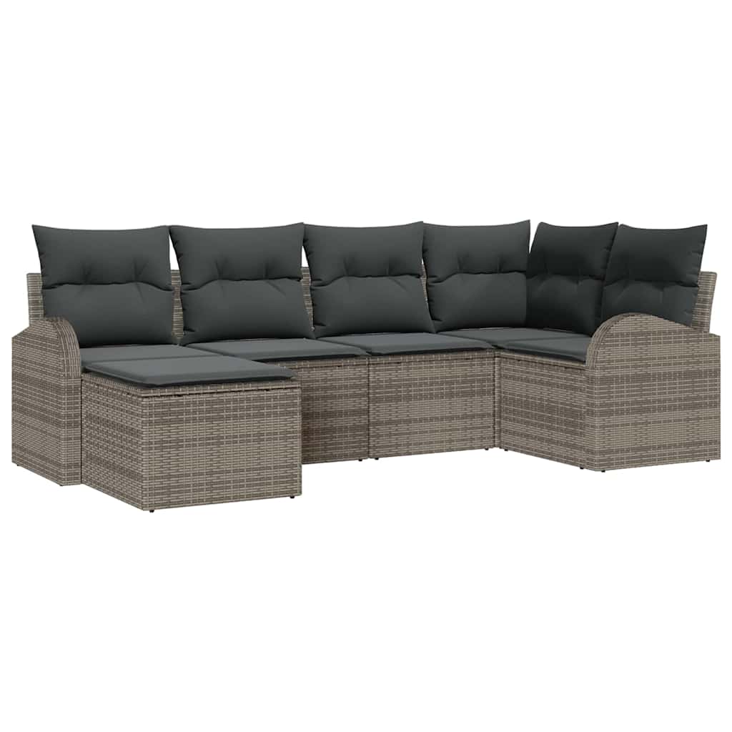 Tuin Sofa Set Met Kussen 6 Pcs Poly Riet