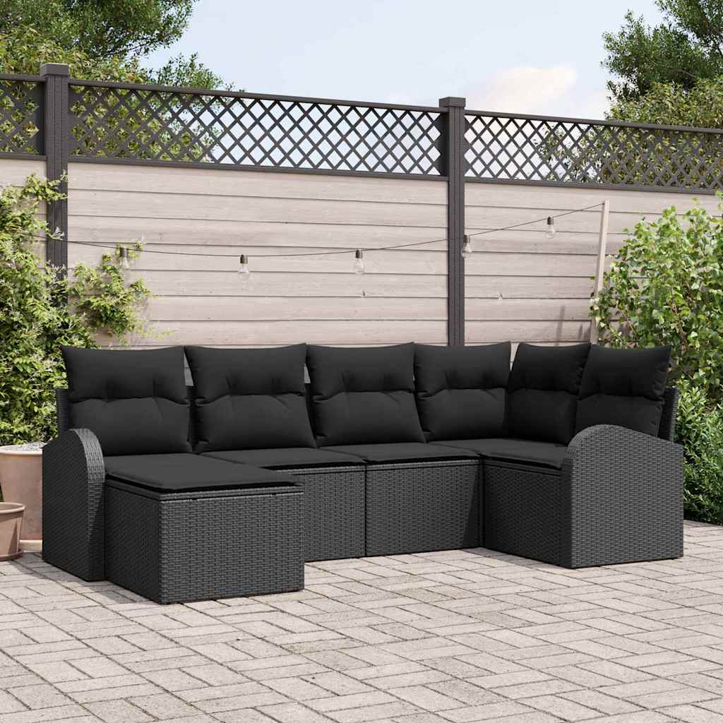 Tuin Sofa Set Met Kussen 6 Pcs Poly Riet