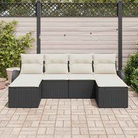 Tuin Sofa Set Met Kussen 6 Pcs Poly Riet