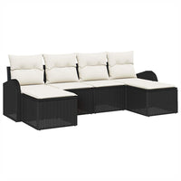 Tuin Sofa Set Met Kussen 6 Pcs Poly Riet