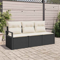 Tuin Sofa Set Met Kussen Met Opslag 3 Pcs En Crème