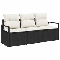 Tuin Sofa Set Met Kussen Met Opslag 3 Pcs En Crème