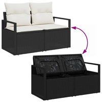 Tuin Sofa Set Met Kussen Met Opslag 3 Pcs En Crème