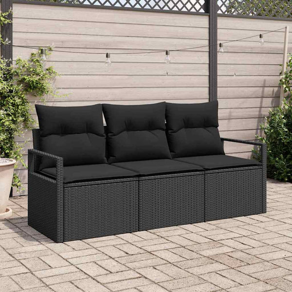Tuin Sofa Set Met Kussen Met Opslag 3 Pcs En Crème