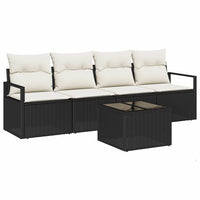 Tuin Sofa Set Met Kussen 5 Pcs En Crème 55 X 55 X 37 Cm