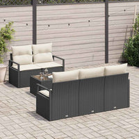 Tuin Sofa Set Met Kussen 6 Pcs En Crème 55 X 55 X 37 Cm
