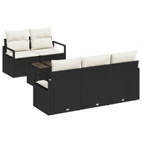 Tuin Sofa Set Met Kussen 6 Pcs En Crème 55 X 55 X 37 Cm