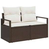 Tuin Sofa Set Met Kussen 7 Pcs En Crème 55 X 55 X 37 Cm