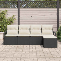 Tuin Sofa Set Met Kussen Met Opslag 5 Pcs En Crème