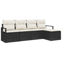 Tuin Sofa Set Met Kussen Met Opslag 5 Pcs En Crème