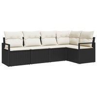 Tuin Sofa Set Met Kussen Met Opslag 5 Pcs En Crème