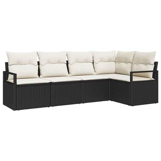 Tuin Sofa Set Met Kussen Met Opslag 5 Pcs En Crème